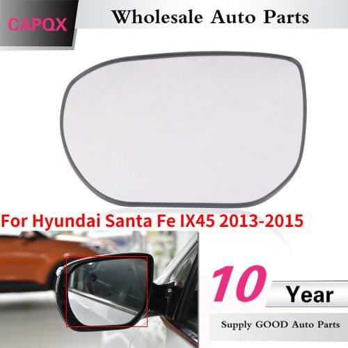CAPQX For Hyundai Santa Fe IX45 2013 2014 2015 Outer Rearview Mirror Glass Rear view Lens with heating 87611-A1010
