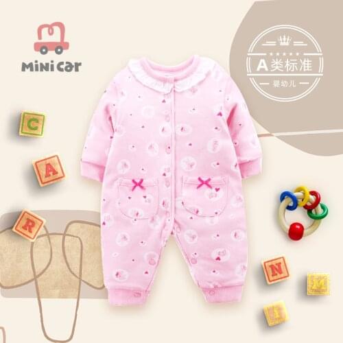 New born babys one-piece Romper babys open file climbing suit