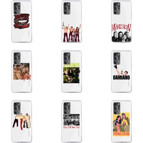Maneskin Damiano David Phone Case Transparent For Huawei honor V 9 8 10 20 7 i S A C X pro lite play Soft TPU Clear Mobile bags