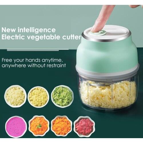 Electric Garlic Food Vegetable Chopper Squeezer Meat Grinder Mini Electric Chopper Meat Grinder Mincer Food Processor Slicer