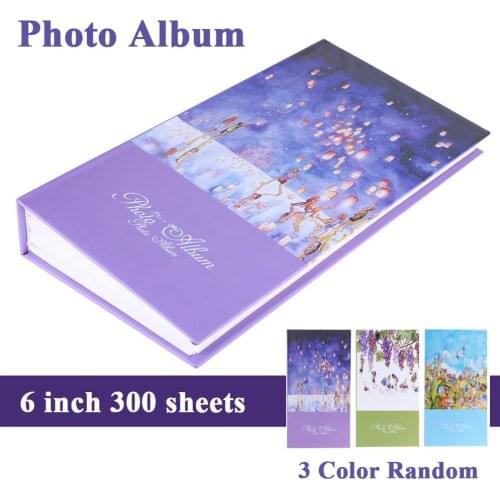 Photo Album 6 inch 300 sheets Family Picture Scrapbook DIY 6Inch Wedding Scrapbook Baby Memory Book for School Graduation