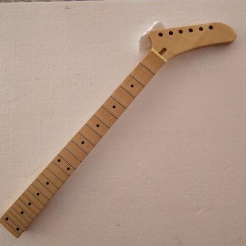 Banana headstock Full scalloped Guitar Neck Replacement 24 Fret Maple ST style