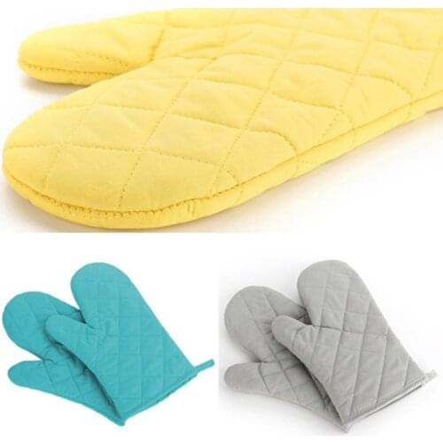 Cotton Oven Mitt Heat Proof Resistant Protector Kitchen Cooking Pot Holder Glove
