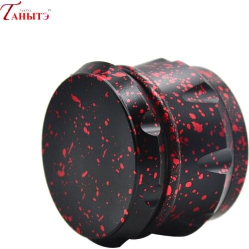 Camouflage Metal Smoke Grinder 63mm Four-layer Aviation Aluminum Grinder Herb Grinder Cigarette Tobacco Accessories CNC Teeth