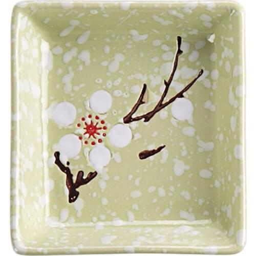 Snowflake Ceramics Small Plate Japanese-style Tableware Vinegar Dish Household Soy Sauce Dish Snack Tray