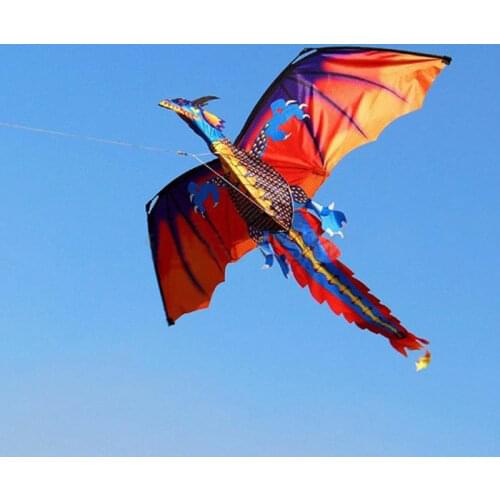 140cx120cm Classical 3D Dragon Kite Single Line With Tail With Handle and Line Good Flying Kites From Hengda toys For Kids Adult