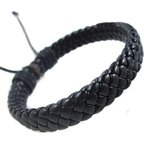 Unisex Leather Bracelet Bracelet Cuff Rope Can Be Adjusted Well Gift Daily with Parents and Children Leather Bracelets on Hand