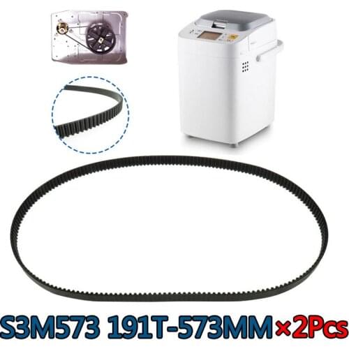 2pcs S3M573 191T Bread Maker Belt Spare Parts Breadmaker Conveyor Belts Kitchen Appliance Accessories Bread Machine Parts