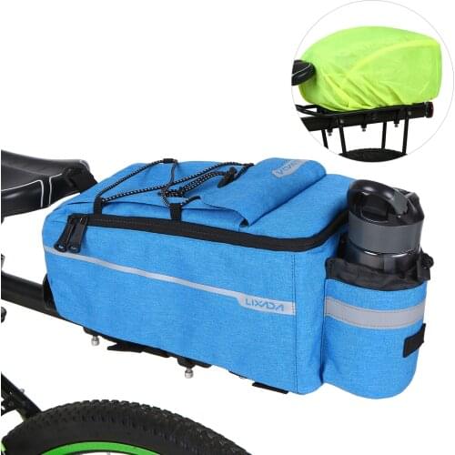 Lixada MTB Bike Bag Rain Cover Waterproof Insulated Trunk Cooler Bag Cycling Bicycle Rear Rack Storage Reflective Bags