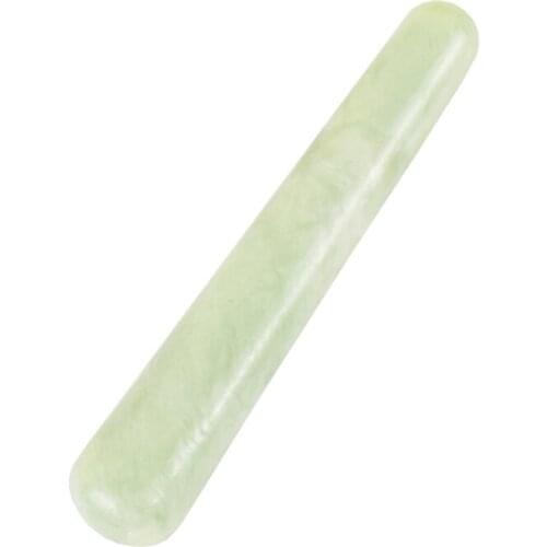 Jade Massage Wand Natural Stone Acupoint Pen Crystal Mineral Gua Sha Tool Yoni Wands Eye Face Care Beauty Pointed Stick Tools