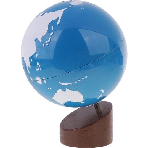Montessori Gergraphy Material - Globe of Land & Water for Kids Early Learning Toys Gift