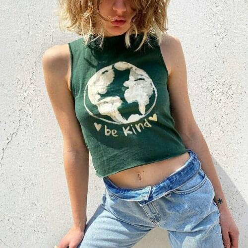 Women's Cropped Tank Tops Minifaceminigirl China