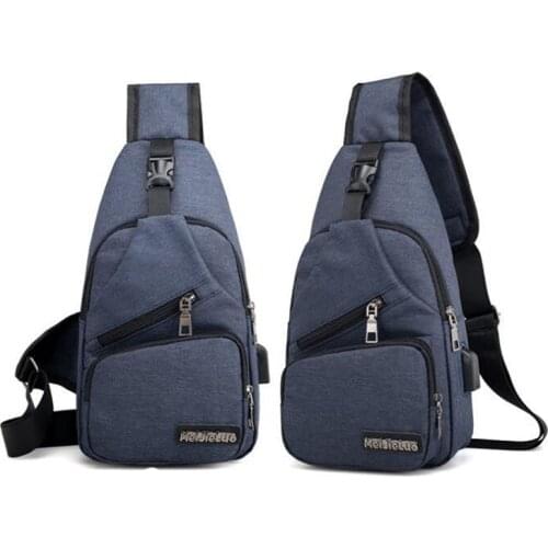 Male Shoulder Bags USB Charging Crossbody Bag Men Anti Theft Chest Bag School Short Trip Messengers Bags