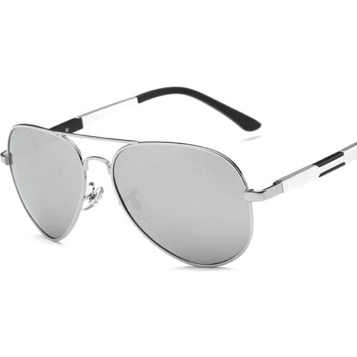 New Mens Aluminum Magnesium Flesh Color Polarizer Fishing Drivers Mirror