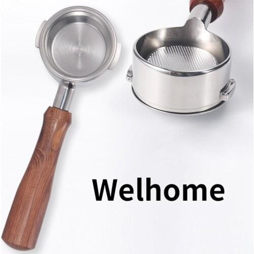 Welhome Solid Wood Coffee Machine Handle Bottomless Portafilter Welhome Semi-automatic Coffee Machine Mahogany Handle Modified