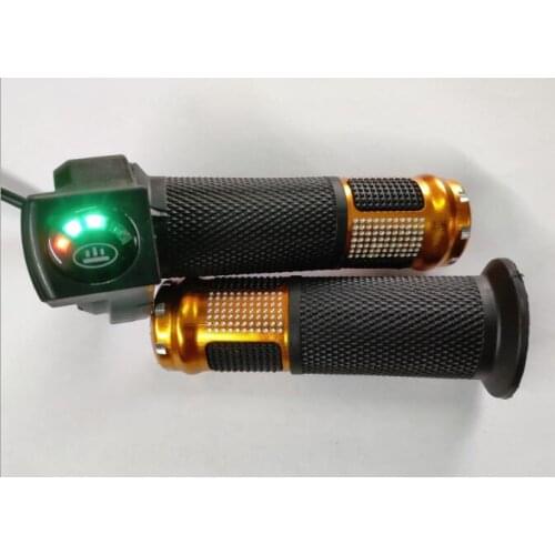 Twist Throttle With Battery Indicator 24V 36V 48V Li-Battery Ebike Escooter Speed Control Handlebar Accelerator Parts