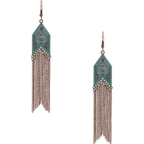 Vintage Long Chain Tassel Drop Earrings For Women Wedding & Engagement Piercing Jewelry Brinco