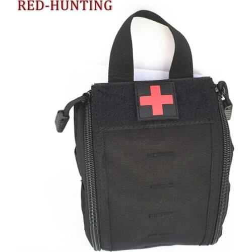 Outdoor Survival Hunting Medic Bag Compact Tactical EMT Pouch MOLLE Emergency Military Medical Utility Bag for First Aid Kits
