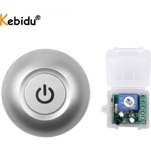 433Mhz Universal Wireless Remote Switch Control DC 12V 1CH relay Receiver Module RF Transmitter Lock Control Room Lights