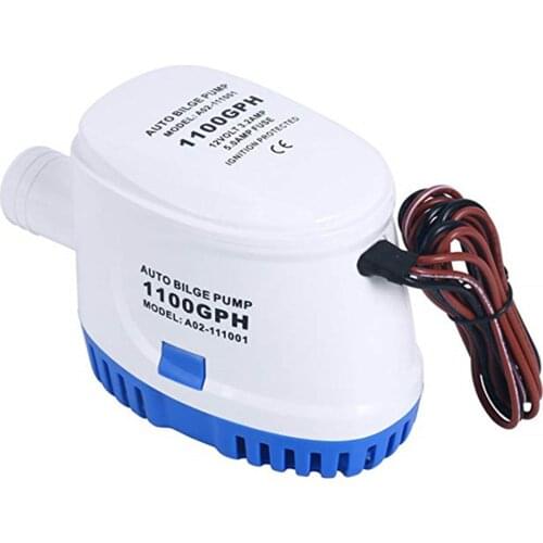 Boat Bilge Water Pump 12V Automatic Submersible Bilge Fully Submersible Electric Pump With Float Switch Ignition Protection