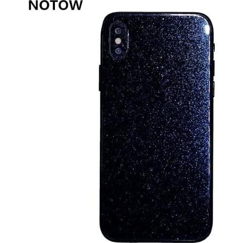 NOTOW fashion Transparent aurora color flash point film sticker skins protective film wrap skin for iphone XS XSMA XR X 7 8 8