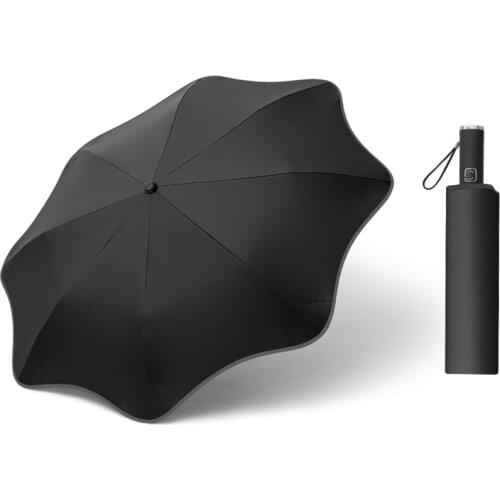 Ruffle Cute Women Umbrellas Automatic Folding Windproof Sun Parasol Female Travel Outdoor Business Umbrella Waterproof Paraguas