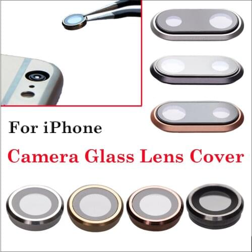 1Pcs Brand New Rear Back Camera Glass Lens Ring Bezel Cover With Fram Holder For iPhone 6 6S 7 8 8 Plus 4.7" &5.5"