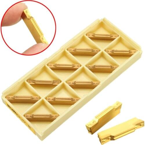 10pcs MGMN300-M Carbide Inserts 3mm Width for MGEHR/MGIVR Grooving Cut Off Tool Turning Tool
