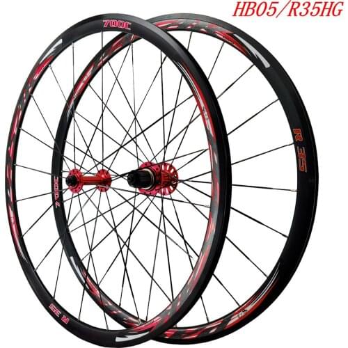 700C Alloy Wheels Cosmic Road Bicycle Bike Wheel V Brake Aluminium Wheelset Bicycle Wheels Rims Sealed Bearing flat spokes 12sp