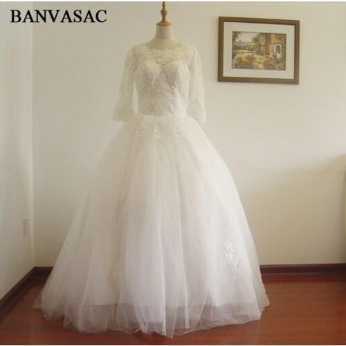 BANVASAC Free Shipping 2017 New Arrival Bridal Wedding Dress,Wedding Gown W0199