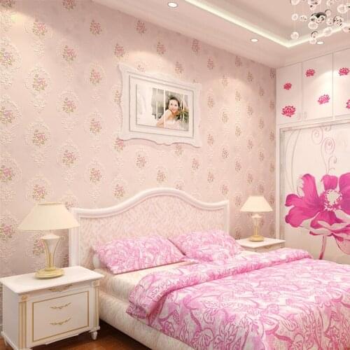 Beibehang Coining 3d perspective European-style garden flower non-woven wallpaper background wallpaper bedroom living room sofa