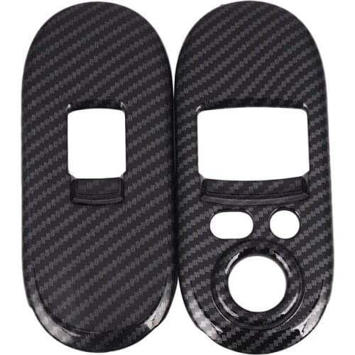 Door Window Control Covers for BMW MINI Cooper S 3DR F56 Auto Interior Mouldings Carbon Fiber Handrail Cover Sticker