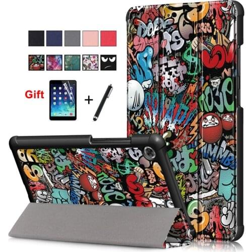 Case For Lenovo Tab M7 7.0'' TB-7305x 7305i 7305f 3-Folding Smart Lightweight Stand Skin Shell Auto Wake up/ Sleep+Soft Film
