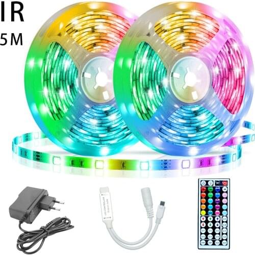 Living Room Decoration LED Lamps Infrared Controller SMD 2835 Flexible Ribbon DC12V 5M Easter Luces LED