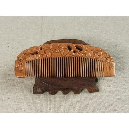 Handmade Natural Sandalwood Wooden Comb Sweet Handmade Wooden Comb