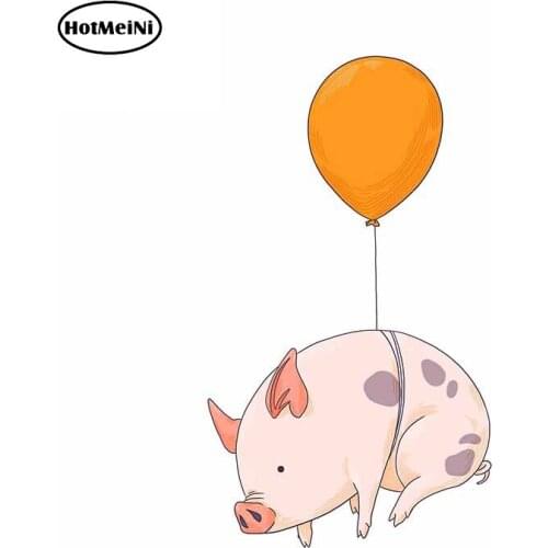 HotMeiNi 13cm x 7.7cm for When Pigs Fly Decal Trunk Occlusion Scratch-Proof Camper Car Stickers Windshield Auto RV Graphics