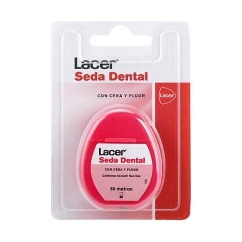 LACER SEDA DENTAL CON CERA, FLUOR Y TRICLOSAN 50 M
