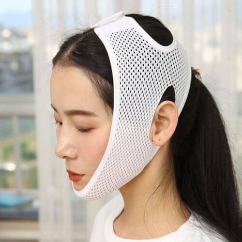 Anti Snoring Chin Straps Breathable Sleeping Mask Reduce Double Chin V-Line Shaping Bandage Anti Wrinkle Tension Firming Belt