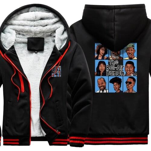 The Bel Air Bunch 2020 New Arrival Camouflage Mens Raglan Thicken Jackets Long Sleeve Hip Hop Casual Harajuku Tops Retro Homme