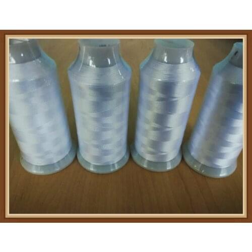 New Large Sewing Embroidery Machine Bobbin Thread Filament for Brother Janome, 5000M*4 , White Free Shipping