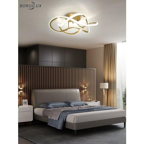Gold Black Blue Pink Modern New Dimmable LED Chandelier Lights Living Dining Room Parlor Bedroom Corridor Lamps Indoor Lighting
