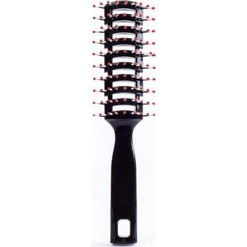 Professional Rib Hair Comb Scalp Salon Massage Hair Brush Hair Styling Massage Comb Curling Hairbrush for Inner Buckle Dry Comb