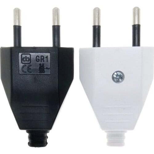 EU Europlug DIY Rewireable Main Power Plug AC100~250V 2.5A