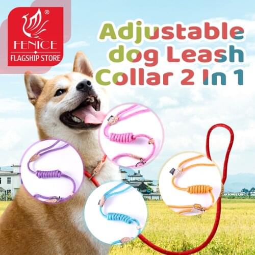 Dog Rope Reflective Durable Leash Walking Big Dog Collar Strengthen Traction Harness Round Nylon Medium Dog Lead