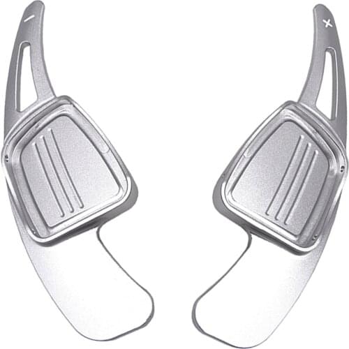 2 Pcs Car Steering Wheel DSG Paddle Shift Extension Shifters Auto Sticker For Audi A4 A5 Q2 Q7 S3 S4 TTS TT 2015-17 Car Styling