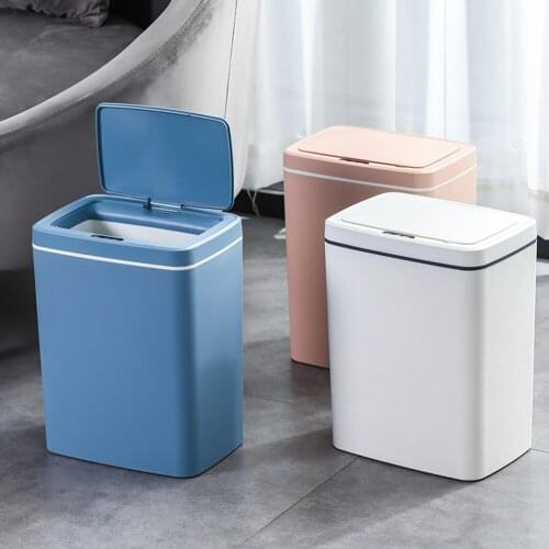 Smart Induction Trash Can Automatic Sensor Dustbin Bucket Garbage Home Rubbish Cans Kitchen Bathroom Waste Bin Paper Basket#20