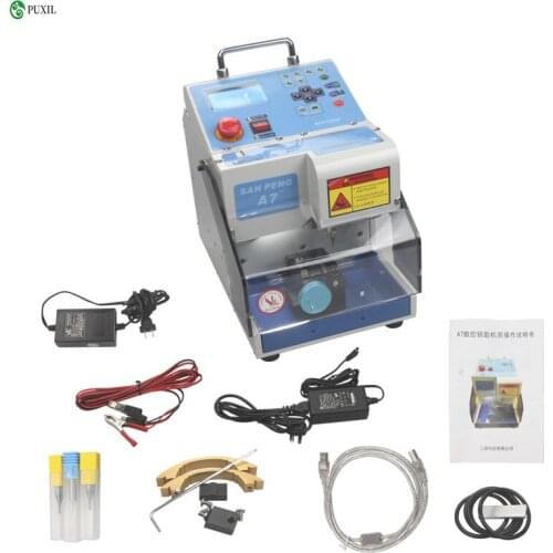 MIRACLE-A7 key cutting machine,easy carry light Single-sided and double-sided standard key and laser key cut machine