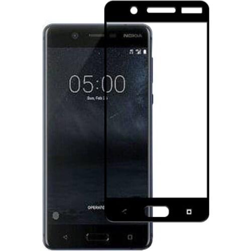 5PCS Glasses AND 3D Full Cover Tempered Glass For Nokia 3 8 glass Screen Protector Black Flim for NOKIA 5 6 Guard