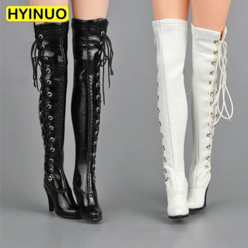 1:6 Scale Female Sexy Women High Tube Strap Womens Boots Model Figure Fit For 12" Body Action Figures Doll Accessories