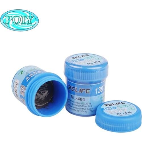RELIFE RL-404 Lead-free Low Temperature Melting Point 138 Degrees Tin Paste Mobile phone PCB BGA/SMD Template Repair Tin